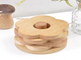Wooden Drink Coasters Cup Mats Table Protection V1263-JX-5432