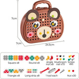Creative Tool Box - Creative Mosaic Toy with Electric Drill Screw Tool Set, 3D Creativity Kit Toy V1366-AZ2-W-03376
