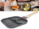 Egg Pan Aluminum Non Stick Breakfast Cooker Frying Omelet Pot Kitchen Accessory Black V1294-YM0718-3118200251511
