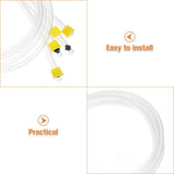 4-Pack Garden Sprayer Replacement Hoses, Transparent PP Soft Tubes, and Frost-Resistant for Outdoor V1369-AZ3-W-25327