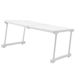 Expandable Cabinet Shelf Carbon Steel ABS PP Closet Storage Shelf Cabinet Organizer Riser Rack for V1294-YM0901-3117240329313