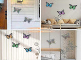 10.6" Metal Butterfly Wall Decor, Butterflies Indoor Outdoor Hanging Wall Art for Patio Garden Yard V1237-ZY-203-2399