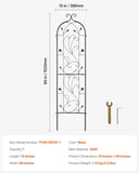 VEVOR Metal Garden Trellis for Climbing Plant Support 60 x 15 in Rustproof V952-HPJHX1JTH60WGXYFNV0