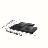 Multi-device 3-in-1 Foldable Wireless Charging Station iWatch Series 9 8 7 6 SE 5 4 3 2, Ultra V1105-YACDQ-002