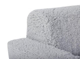 BoPeep Kids Sofa Fold Out Couch 2 In 1 Plush Toddler Lounger for Playroom Grey KD1201-GY-AU