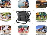 Folding Camping Chair Grey Portable Compact Adjustable Folding Chair for Outdoor Camping Fishing V1258-DP02-BOL-480