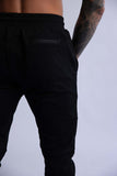 HARD HITTERS SLIM FIT TERRY JOGGERS BLACK SMALL V697-SLIM-FIT-TERRY-JOGGERS-BLACK-SMALL