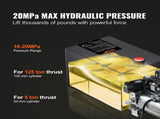 Hydraulic Pump, 6 Quart Hydraulic Power Unit, Double Acting Dump Trailer Pump, 0.91 GPM Flow Rate, V952-YXYYB12VZLDJJW6ZGV0