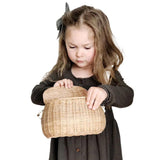 Kids Backpacks Portable Hand Woven Basket Handmade Woven Bike Basket Great for Camping Photography V1294-YM0721-10121001