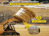 Pair Hay Spear 43" Bale Spear 3000 lbs Capacity, Bale Spike Quick Attach Square Hay Bale Spears 1 V952-CM45X1100-30002PCV0