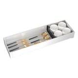 Long Drawer Divider Organizer Aluminum Drawer Cutlery Storage Partition Tray for Kitchen V1294-YM0901-3117230351311