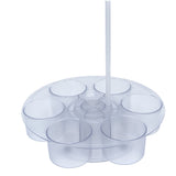 Water Bottle Organizer 360 Degree Rotatable Plastic Anti Slip Cup Storage Holder Rack for Water V1294-YM0901-3118250004011