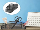 Mesh Pen Holder for Desk Black Metal Pencil Organizer for Office Use V1370-AZ4-15197