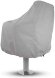 Boat Seat Cover Pedestal Pontoon Captain Boat Bench Chair Helm Protective Covers, White V1188-WSZ-A-1831