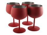 4 PCS 18oz Stainless Steel Matte Wine Glasses Red V1294-YM0703-230807HL02-6
