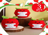 3 Pcs Teacher Appreciation Gifts Easter Gift Positive Flower Handmade Crochet Doll Thank You for V1259-DP01-A-4834