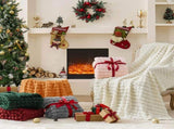 Updated Grey Throw Blanket for Couch and Bed- Super Soft and Warm 3D Checkered Fluffy Fuzzy Fleece V1107-742-51520-GRY5