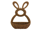 Darzheoy Bunny Basket Hanging Wall Pocket Spring Decor, Hand Woven Wicker Basket, Wicker V1189-WXFWAL-20260326-02677