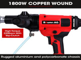 BAUMR-AG 1800W 120mm Handheld Core Drill & 76mm Diamond Drill Bit Combo, for Concrete Coring Hole V219-DRLCREBM12H-76