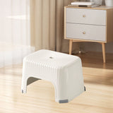 Plastic Stool Small Step Stool for Adults Bathroom Stepping Stool Non Slip Thickened Low Stool for V1366-AZ2-W-13007