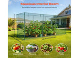 Crop 3.56 x 1.2 x 1.94 m Plant Protection Tent with Zippered Door, Wind-Resistant Tall Crop V952-ZZBHZ1PCS144OHU8N001V0