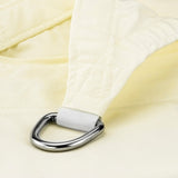 Wallaroo Waterproof 160GSM Outdoor Sun Shade Sail Canopy Cream Square 4 x 4m WPSS-4X4-160