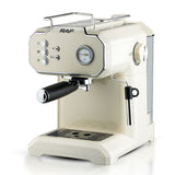 Semi-Automatic Espresso Coffee Machine with Steam Wand for Home and Small Office Use, Dual Cup V1341-ZY-V28MM92U-IVORY