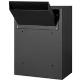 Through The Wall Drop Box, Heavy Duty Steel Through the Wall Mailbox with 2.8-7.9" 13" Combination V952-CQXBX13717IN9YIN4V0