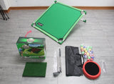 Indoor/Outdoor Golf Hitting Target Game Mat with Stand & Storage Bag - Family Fun Interactive Sports V888-ELOSUNG42441