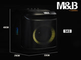M&B Portable Splash Proof 80W Bluetooth Party Speaker, IPX4, TWS Pairing, Multi-Input, Lithium V219-PESSPROVS61A