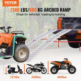 Aluminum Ramp 1500 LBS Foldable Loading Ramps for Pickup Trucks Bed 2 PCS V952-ZZGXPDBL15002MPCQV0