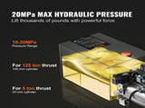 Hydraulic Pump, 10 Quart Hydraulic Power Unit, Double Acting Dump Trailer Pump, 0.91 GPM Flow Rate, V952-YXYYB12VZLDJQS3MWV0