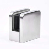 Heavy Duty Square Flat Back Glass Clamp 4545 mm for Tempered Glass or Laminated Glass, V1366-AZ2-W-08427