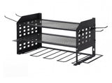 Levede Tool Storage Wall Mounted Tool Organiser Steel 3-Tier Rack Garage Black WS1022-BK-AU