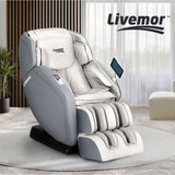 Livemor 4D Massage Chair Electric Recliner Home Massager Gary MASCHR-4D-1AIR-GRBG