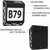 Number of Home Solar Light 8 Led of Home with Switch Crepuscular in Steel Stainless IP54 Waterproof V1237-MS-626-471