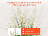 Artificial Grass Plant, 1194mm Reed Flower Grass in Pot, Premium PVC Faux Fake Greenery Shrubs Plant V952-DPKLWHLS47INJTAC5001V0