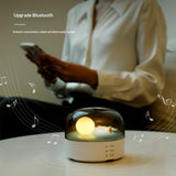 Elegant Moon Sea and Snow Mountain LED Night Light Music Speaker Lamp USB Type-C Rechargeable, V1192-AZ-W-2840