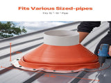 Metal Roof Pipe Flashing Boot Fits 254-483 mm Pipe High Temp Red Silicone V952-WDGDTGQHSGJL4E100V0