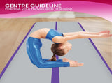 Powertrain Airtrack 20cm Thick 5m x 1m Inflatable Gymnastics Tumbling Mat Air Track - Purple IFM-HL-501-PGY
