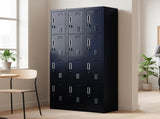12-Door Locker for Office Gym Shed School Home Storage - Standard Lock with Keys V63-839091