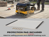 BAUMR-AG 125kg 450x630mm 7HP Plate Compactor, 32kN Vibratory Compaction, Wheel Kit, Protective Paver V219-TOLPLCBM8C5A
