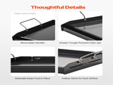 Carbon Steel Griddle, 24x16 inch Universal Flat Top Rectangular Plate, Gas Grill Griddle for BBQ V952-SCJPTG2516INF3XQ4V0