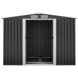 Giantz Garden Shed 2.6x3.9M w/Metal Base Sheds Outdoor Storage Workshop Tool Shelter Sliding Door SHED-GAB-12X8X6-BS-ABC