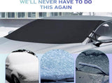 Car Window Protection - Windproof and Snowproof - 600D Oxford Fabric Windscreen Protection V1188-MS101-01094-1