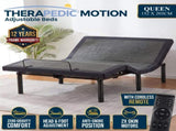 Therapedic Motion Adjustable Queen Bed Base with Wireless Remote ADJ-BED-MOT-QN