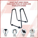 Heavy Duty Parallette Bars Push Up & Core Strength Training Stands for Home Gym V63-824011