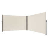 VEVOR Side Awning, 180X600cm Aluminum Outdoor Privacy Screen, 280g Polyester Water-proof V952-ZYPF180X600CMM001V0