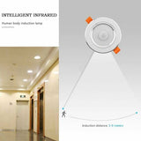 3 Pcs LED Ceiling Light with Human Motion Sensor Bathroom, Restaurant Interior Lighting V1237-MS-626-004
