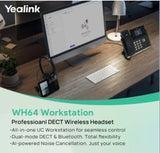 Yealink WH64 Dual Workstation, Yealink WH64 Workstation is an industry-leading DECT wireless headset V1202-V2-IPY-WH64-D-WS